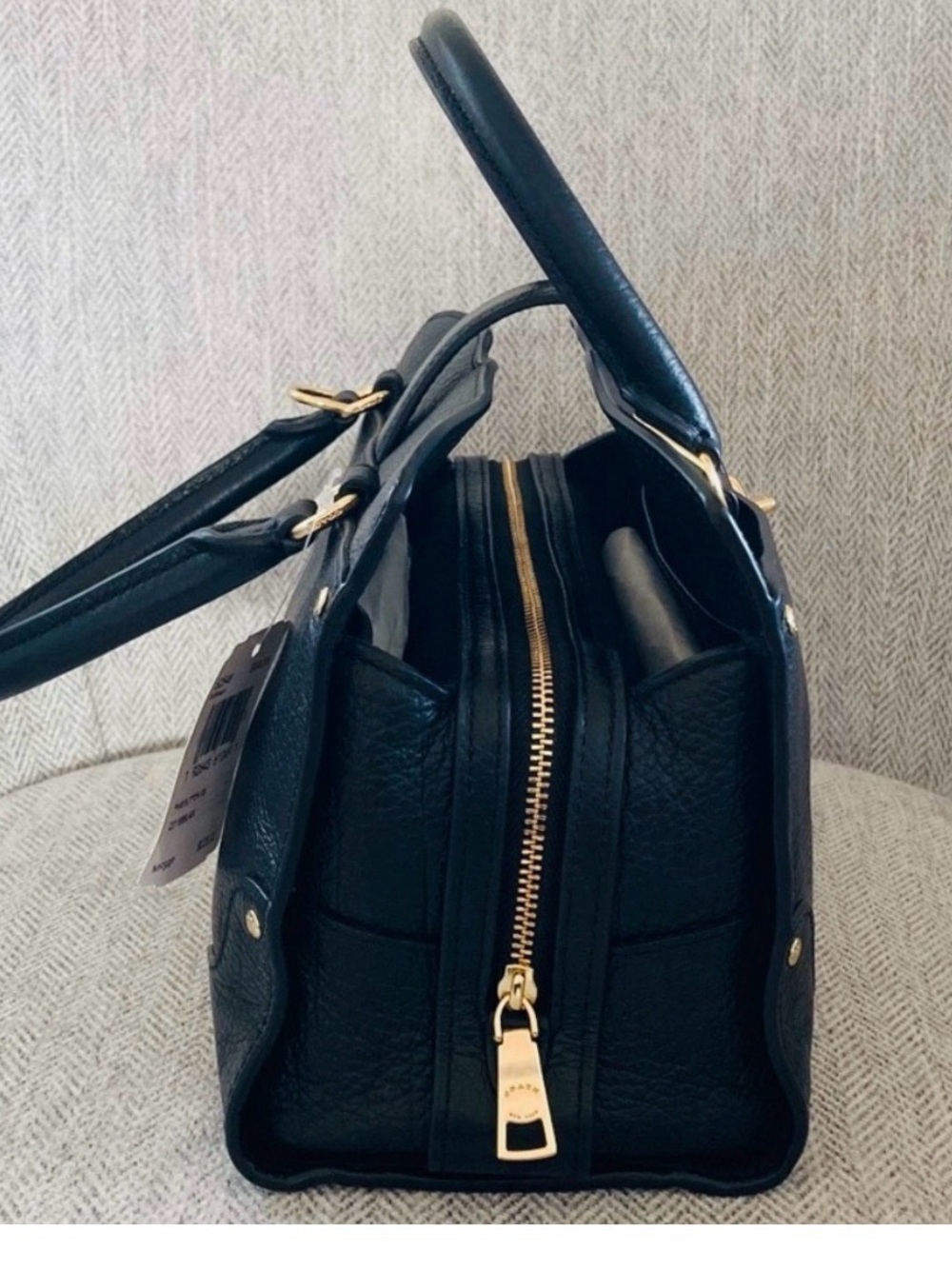Coach Black Pebbled Leather Satchel with Gold Hardware
Nwts - Picture 4 of 10